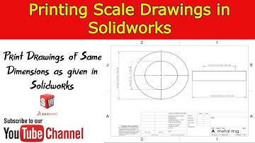 Printing Scale Drawings in Solidworks| Solidworks Solidworks Practice Tutorials
