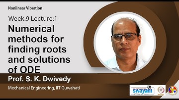 Lec 25 : Numerical methods for finding roots and solutions of ODE