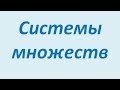 Системы множеств: булеан, разбиение, покрытие