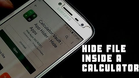 How to hide your secret files in calculator  Android tricks in 2019