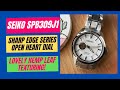 Seiko Presage SPB309J1 Sharp Edge Open Heart - another stunning dial from Seiko!