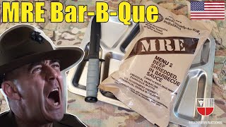 US MRE BBQ Review Menu 2 TASTE TEST 2019 Beef Shredded In Barbecue Sauce Military Meal Ready to Eat