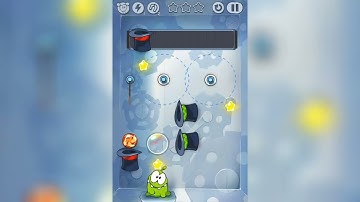 Cut the Rope 17. Mechanical Box (the hardest one) Walkthrough
