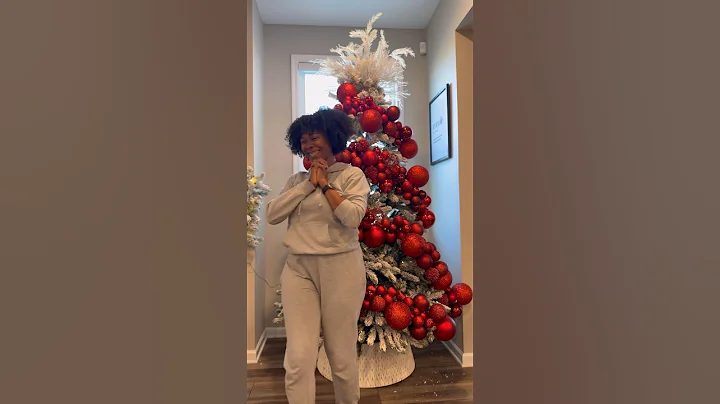 Ornament garland tree ♥️ #shorts