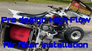 Ltz 400 intake / Pro Design / installation (Kfx, Dvx)