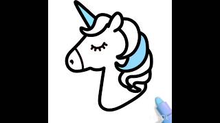 Unicorn Coloring ASMR ✨ | Relaxing Marker Sounds #Shorts