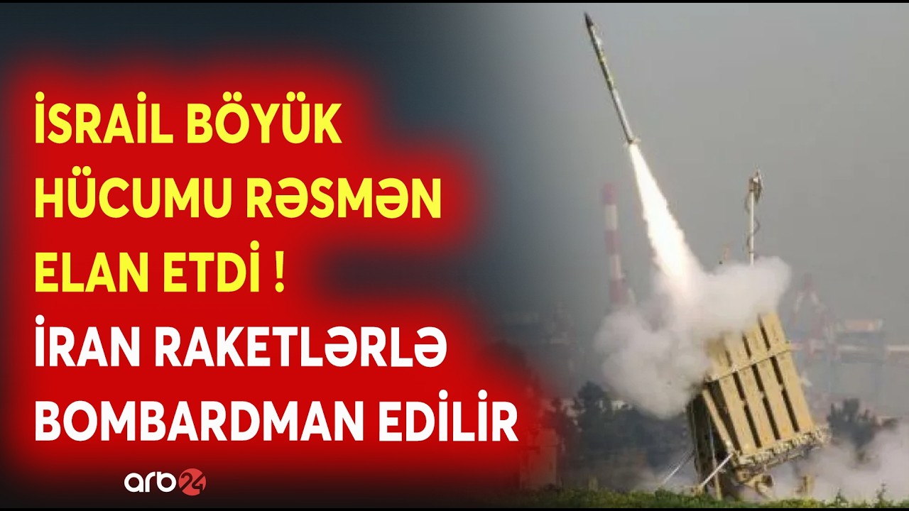 TƏCİLİ! İsrail İrana NÖVBƏTİ HÜCUMU BAŞLATDI: Bu ərazilərə DAĞIDICI ZƏRBƏLƏR ENDİRİLİR - CANLI