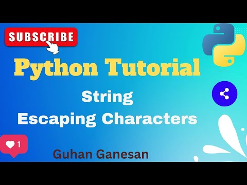 🐍 Python String Escaping Characters  | Python Strings Explained for Beginners | Escape Characters