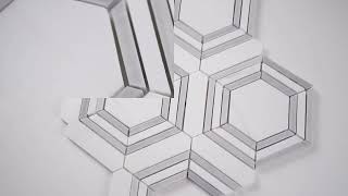 Georama Grigio 11X13 Hexagon Polished Marble Mosaic Tile