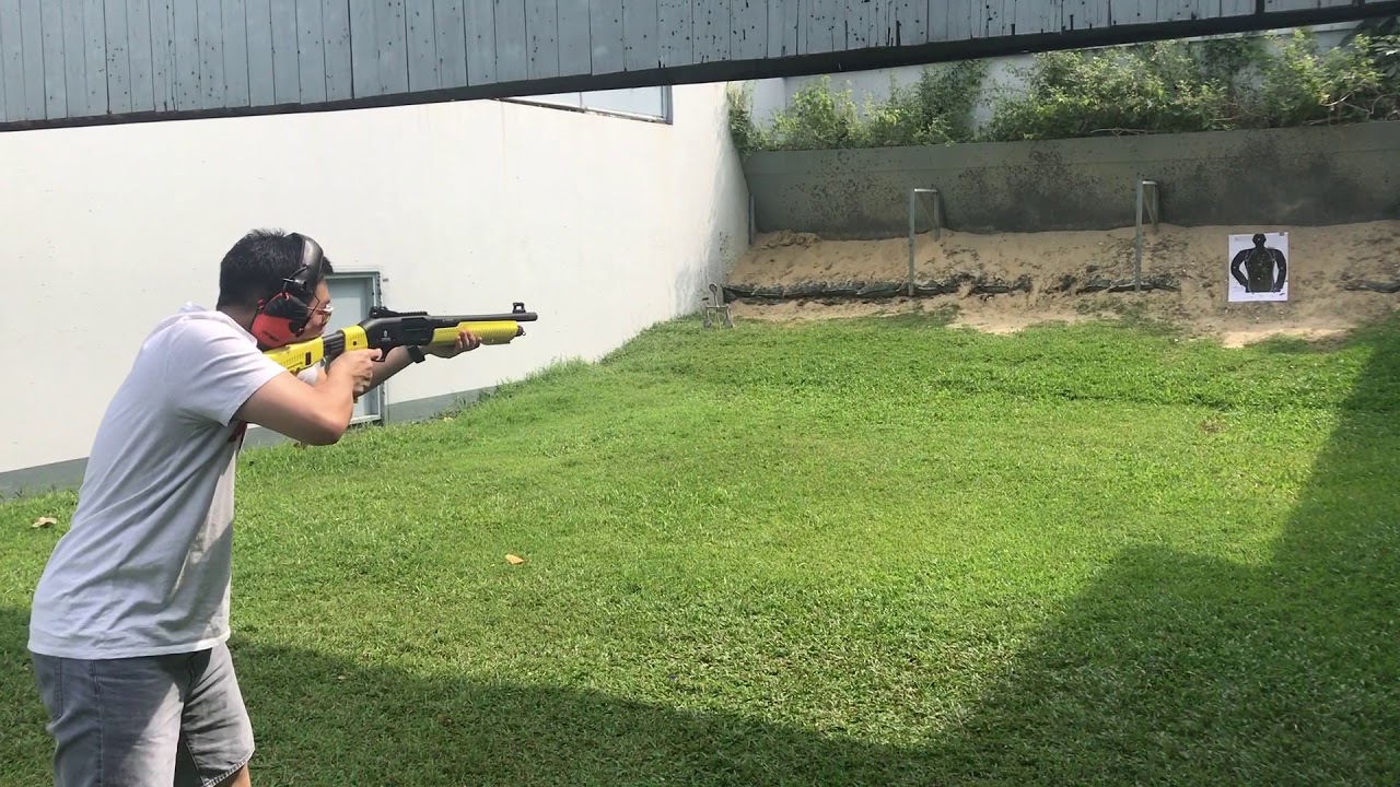 First time with pump action shotgun 01 YouTube