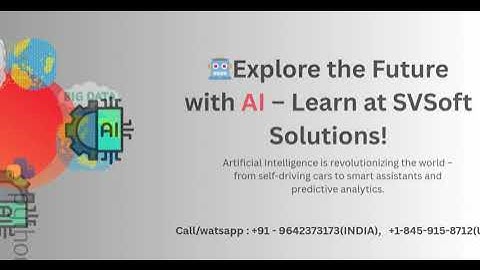 Python, AI, Java & Big Data Full Courses Online | Job-Ready Training at SVSoft Solutions