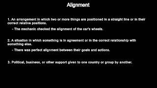 What Does Alignment Mean | 3 Key Definitions with Examples