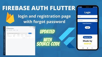 login and registration using firebase auth and flutter with forgot password