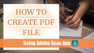 PDF Creation of Answer Sheet By Using Adobe Scan Mobile App
