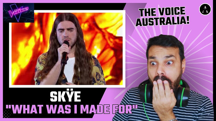 SKÿE - "What Was I Made For" by Billie Eilish | The Blind Auditions | The Voice Australia REACTION
