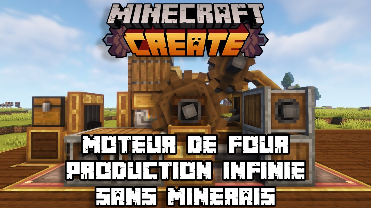 Minecraft Create [FR] - Moteur de Four Automatique avec Haut Fourneau