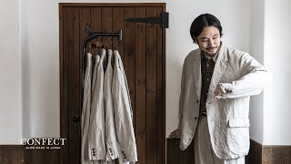 ブラックリネンキャンバス ジャケット｜nest Robe / CONFECT