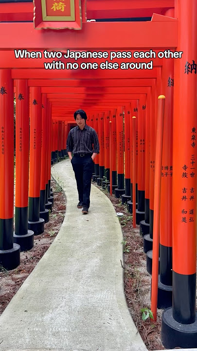When two Japanese pass each other with no one else around