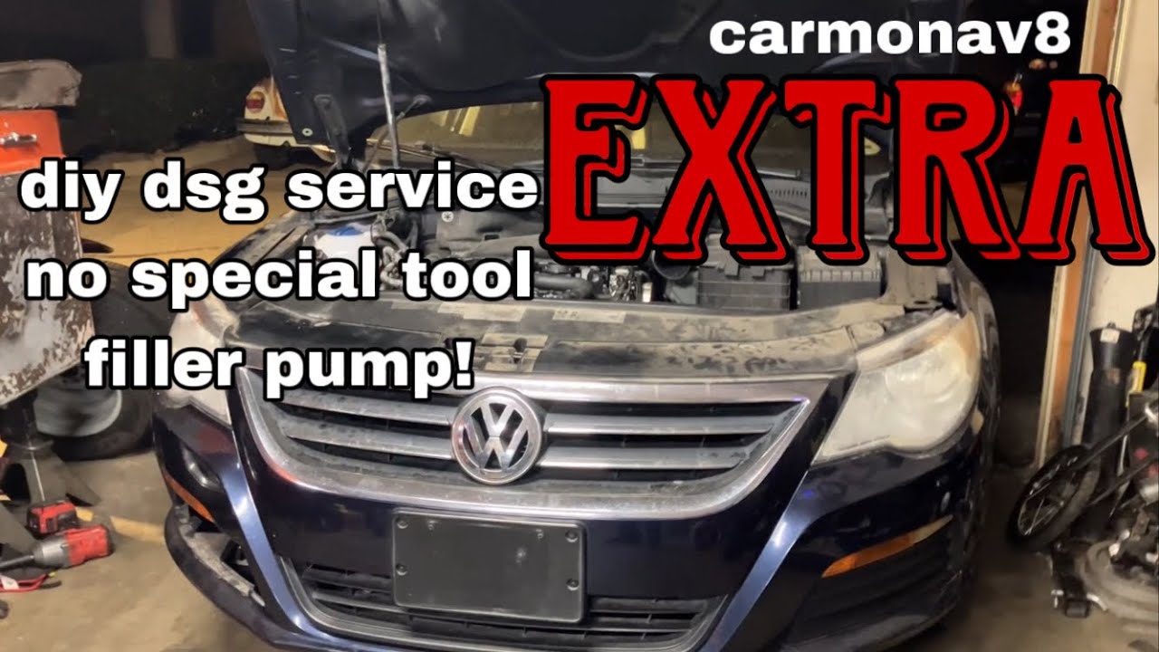 how to do a vw audi dsg transmission oil change no special filler pump required #audi #vw #a3 #gti