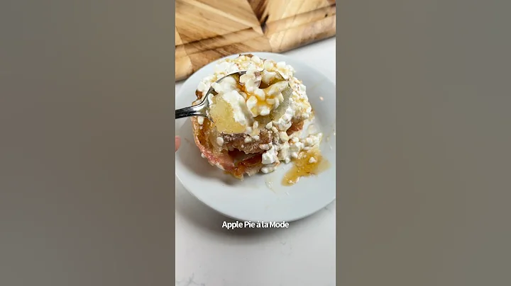 Healthy High Protein Apple Pie à la Mode 🤤🍎🍨