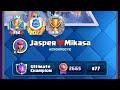 Jasper❤️Mikasa top 77 ultimate champions Clash Royale