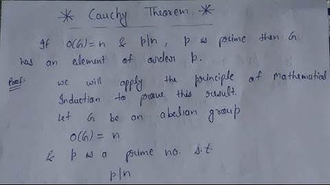 78. State and proof Cauchy