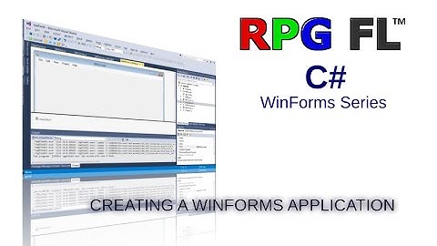 RPGFL - Creating a WinForms Application