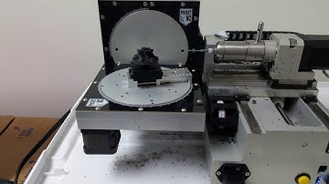 PocketNC 5-axis impeller. Milling first  part in ABS Video 4