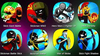 Stick Giant Battle Reborn,Stickman Battle,Stickman WW2,Hero Wars 2 Fighter Of Stick,Stick Dynasty screenshot 4