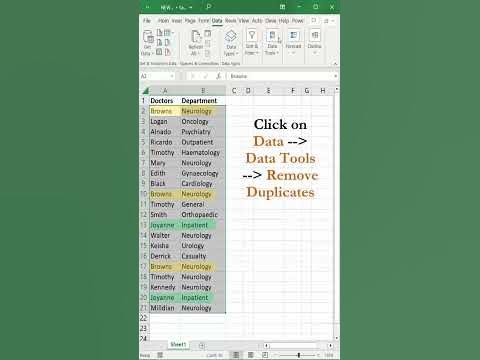 How to Remove Duplicate Rows in Excel - YouTube