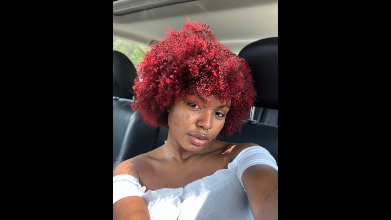 How To Dye Natural Hair Bright Red Without Damage With Hicolor