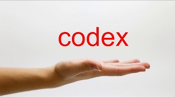 How to Pronounce codex - American English