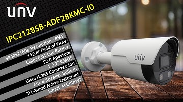 Uniview IPC2128SB-ADF28KMC-I0 Tri-Guard 8MP IP Bullet Camera from WeSupplySecurity.com
