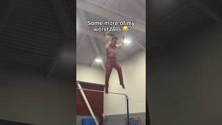 The Last One Was Scary 😬 #Gymnast #Fail #Fails #Gymnasticsfails #Sports #Ncaa #Fitness #Gymnastics