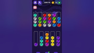 Ball Sort Master Game Level - 102 Without Boosters | Puzzle Games #entertainment #puzzle #games