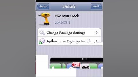 how to get five icon dock on iphone/ Ipod touch