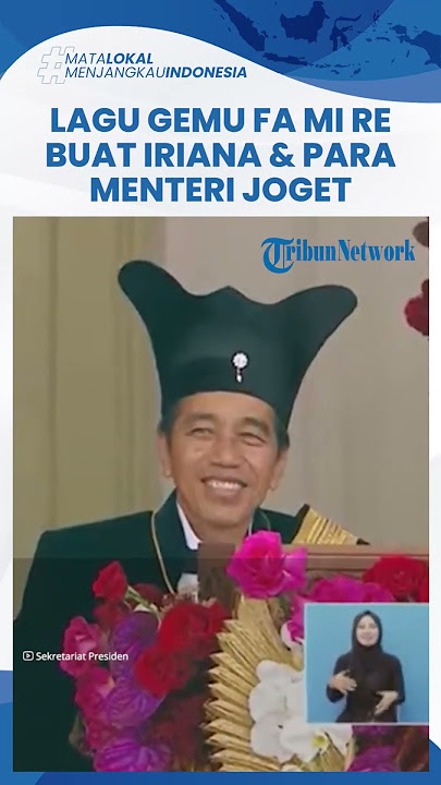 Momen Asyiknya Ibu Iriana Jokowi dan Para Menteri Joget Gemu Fa Mi Re Bareng Atraksi Flypass HUT RI