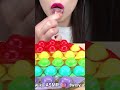 ASMR RAINBOW DESSERT *FINGER JELLY 핑거 젤리 먹방 EATING SOUNDS #shorts