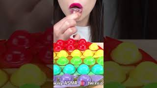 ASMR RAINBOW DESSERT *FINGER JELLY 핑거 젤리 먹방 EATING SOUNDS #shorts