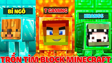 MINI GAME : TRÒ CHƠI TRỐN TÌM BLOCK MINECRAFT ** NOOB TEAM VÀ BLOCK NGƯỜI LẠ TRỐN TÌM