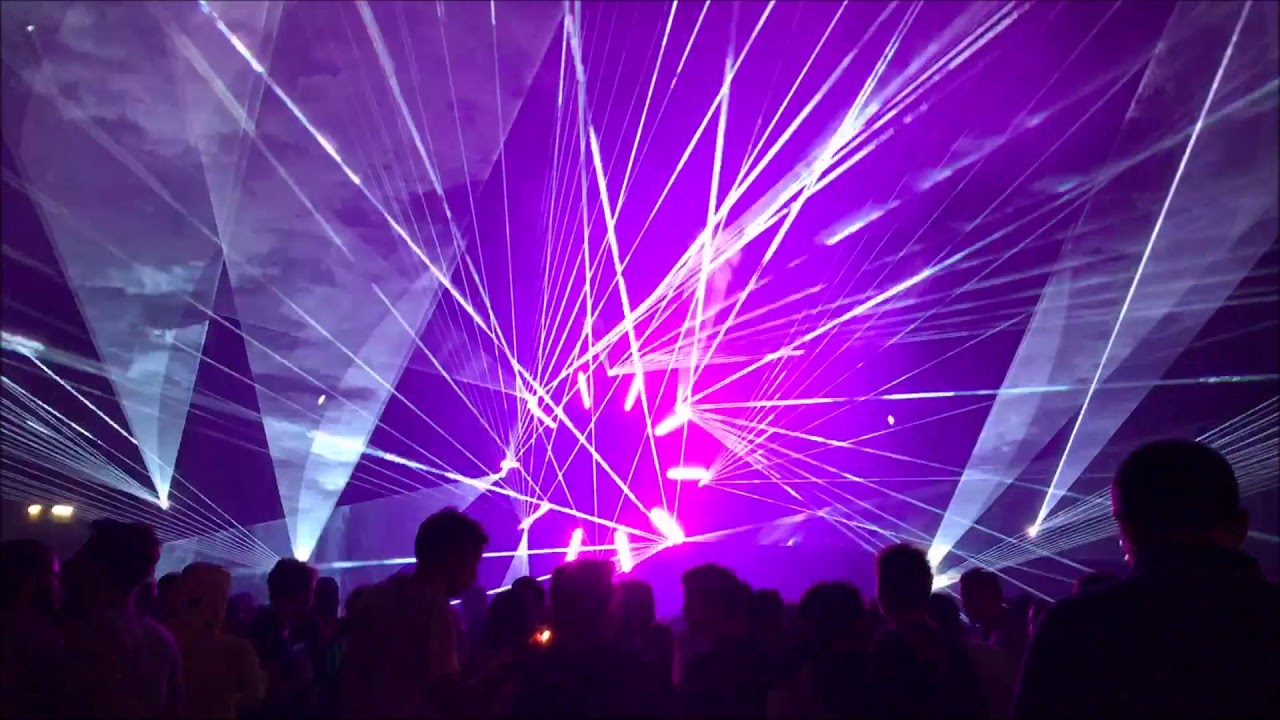 Horn aIDS Arbitrage ECS - Circle laser show - Hypnotik festival 2017 - Techno Stage - YouTube