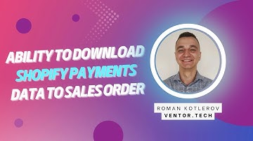 Odoo Shopify connector - Ability to download Shopify payments data to Sales Order