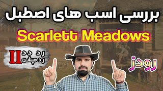 2 Scarlett Meadows stable horses in Red dead redemption 2