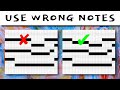 Wrong notes for better chord progressions