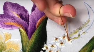 картинка: начинающие вышивки - вышивка розами - ручная вышивка