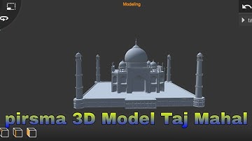 3D Model Taj Mahal || prisma 3D Model tajmahal||