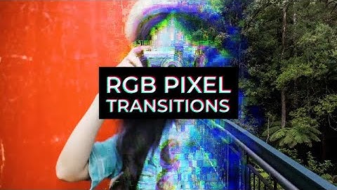 RGB Pixel Transitions After Effects Templates