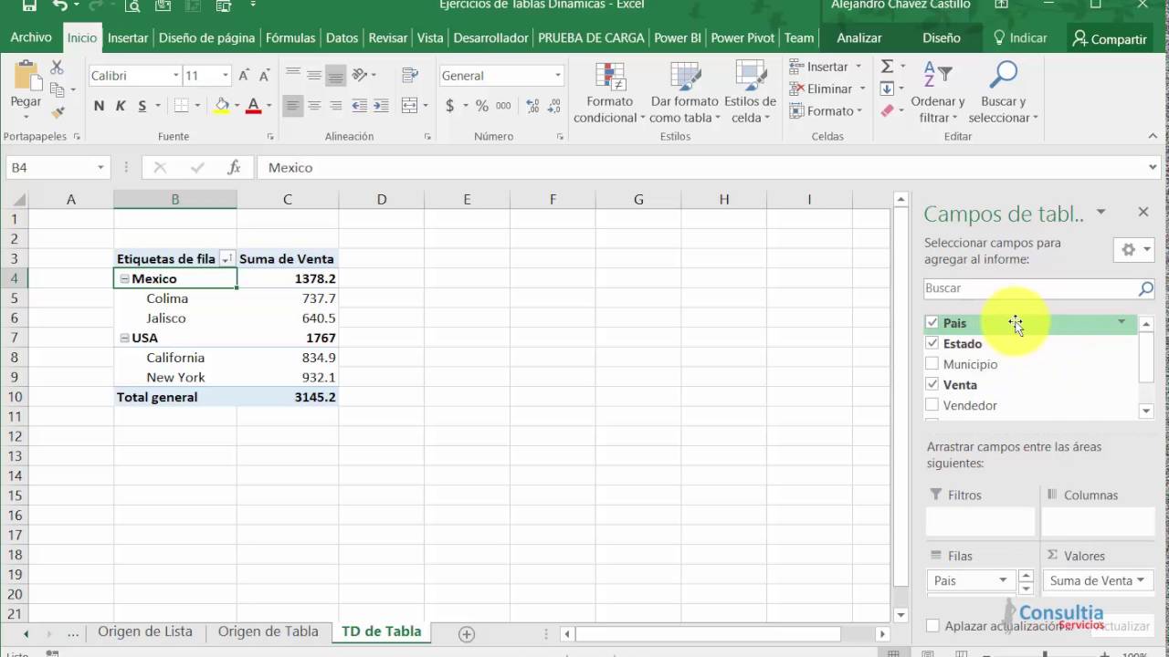 9 Tablas dinamicas con filtros - YouTube