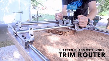 How To Flatten Slabs With Your Trim Router // Crafted Elements Trim Router Sled