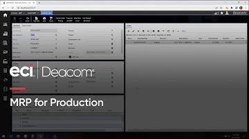 MRP for Production with the Deacom ERP System